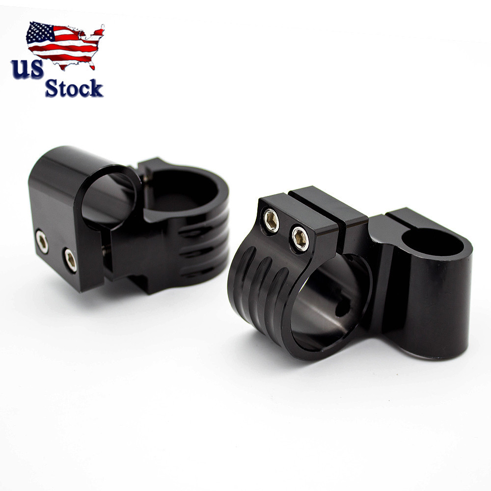 For Honda CBR600RR 07-16 CNC 48mm Black Clip-Ons Handlebar Riser Handle Bar Fork