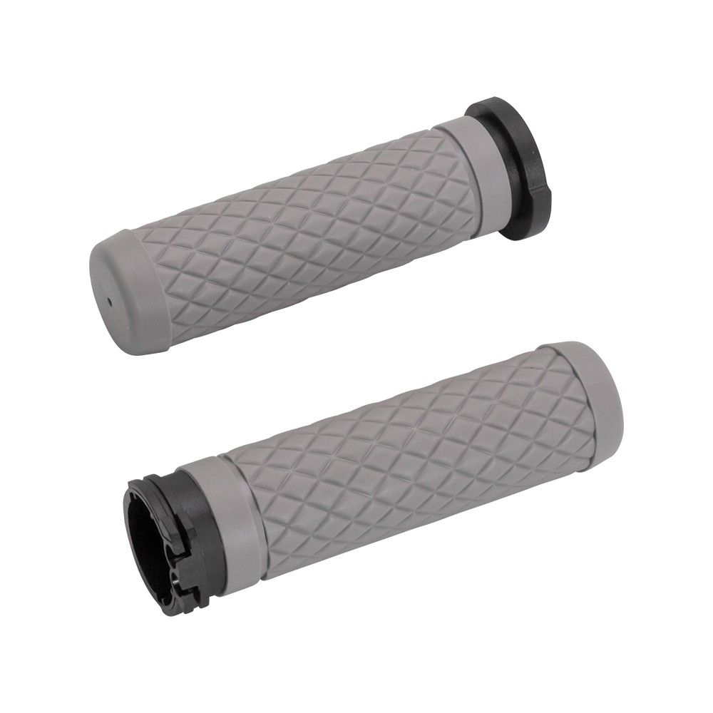 For Harley New Gray 1″ Cable Throttle Hand Grips Rubber Tube Soft Rubber