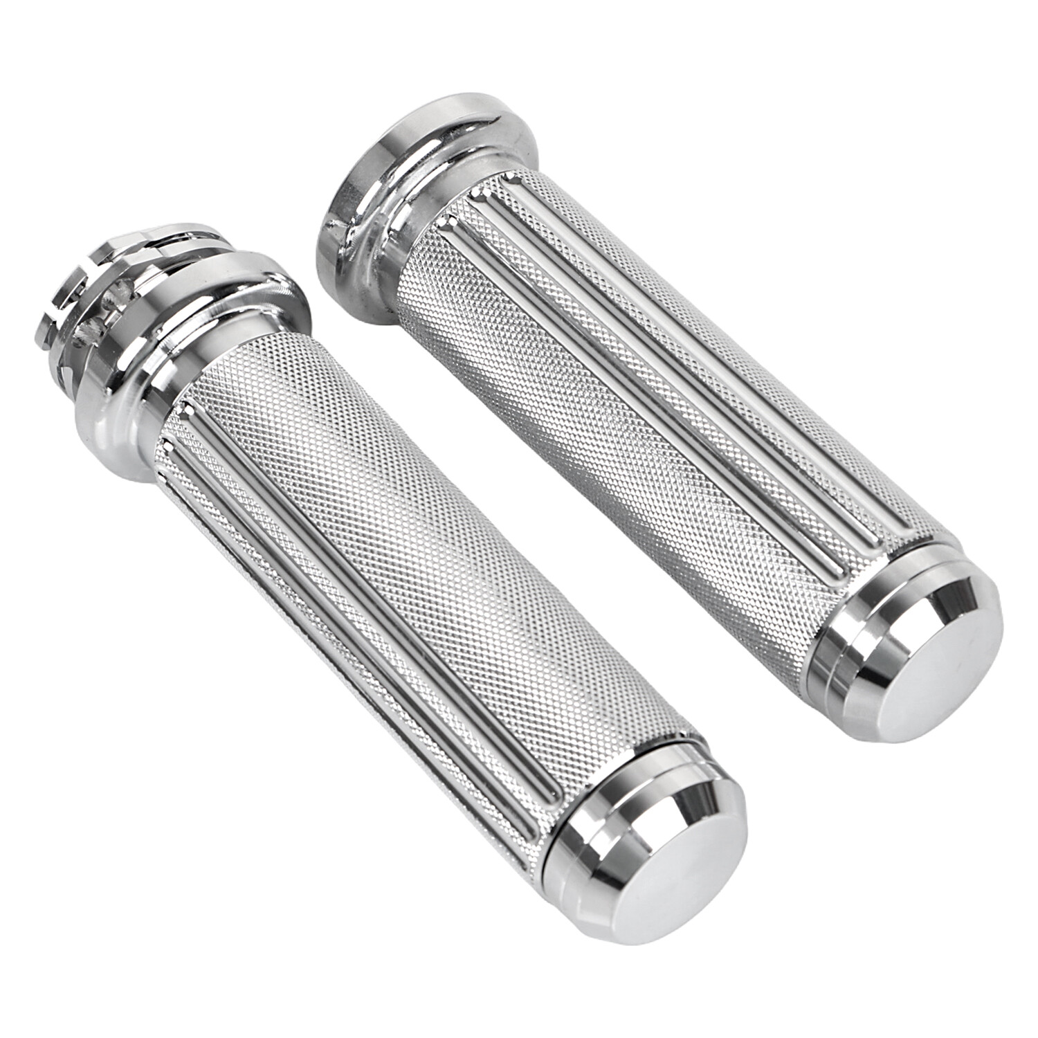 CNC Aluminum 1″ Handlebar Hand Grip For Harley Electra Glide Road King Softail