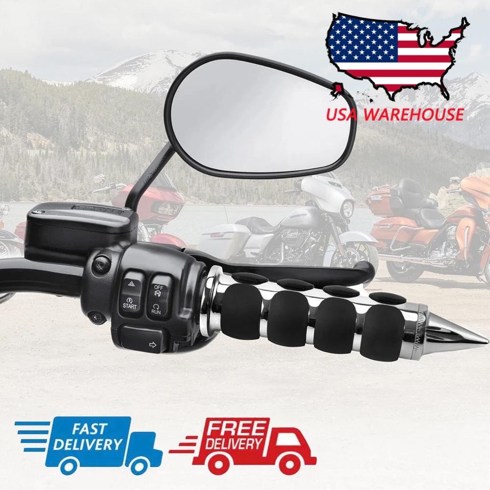 1 Pair Motorcycle Handle Grips(Left & Right) For Harley Davidson Yamaha Kawasaki