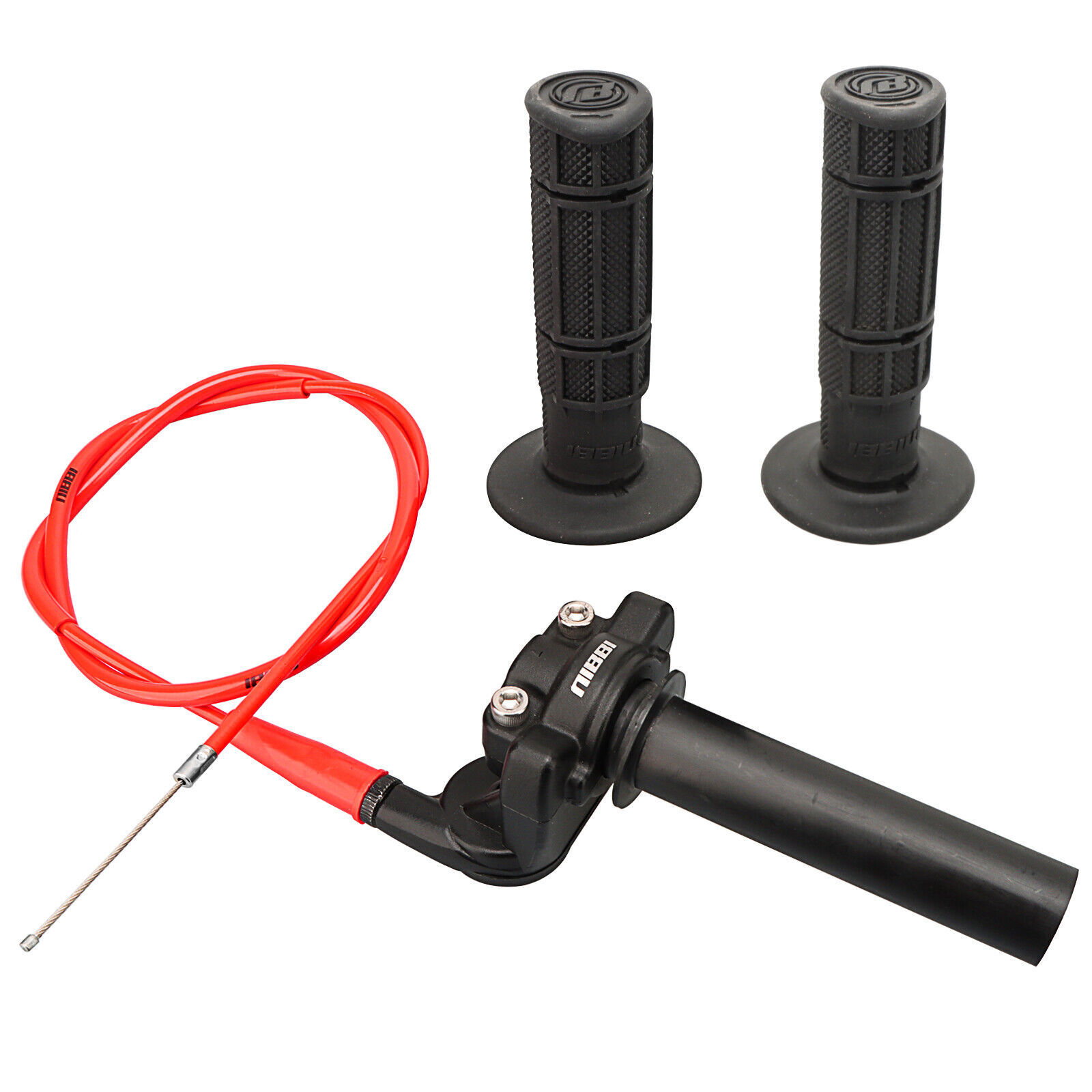 NIBBI 7/8″ 22mm Dirt Pit Bike Twist Throttle Accelerator Handlebar Grip Cable