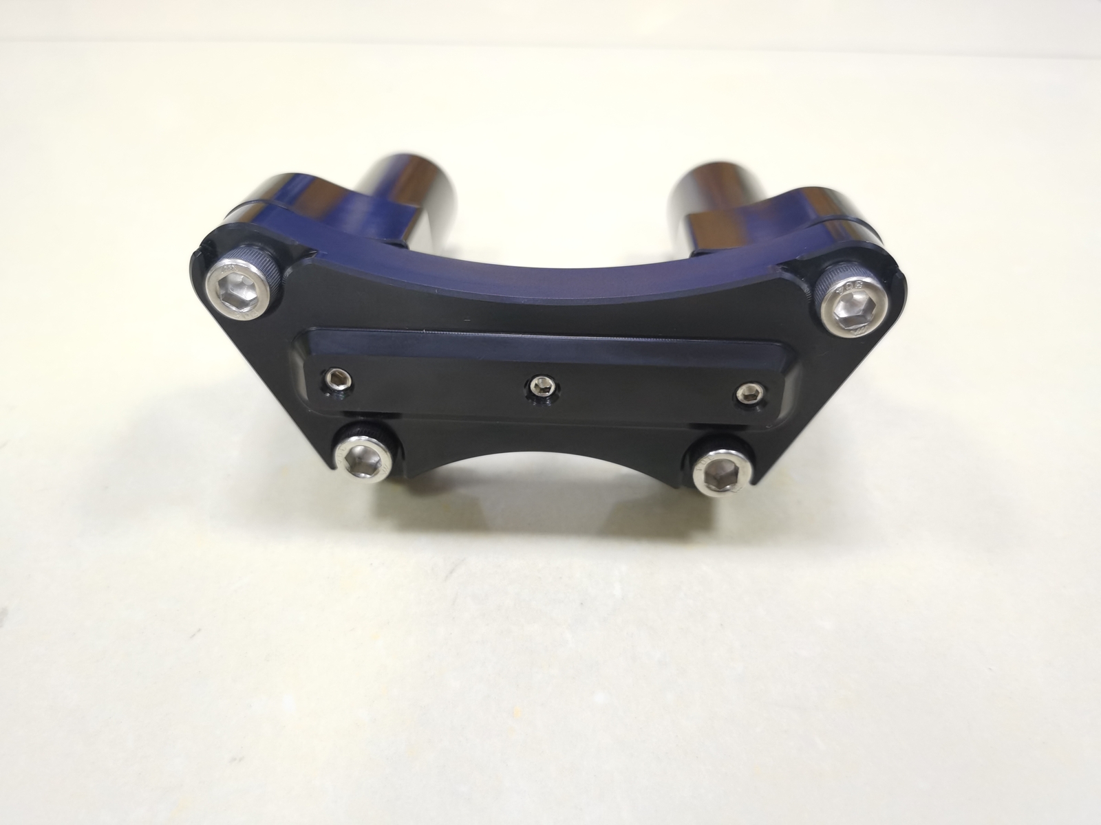 4″ Black Handlebar Risers Top Clamp For Harley 1″ Bar Sportster 1200 883 Softail