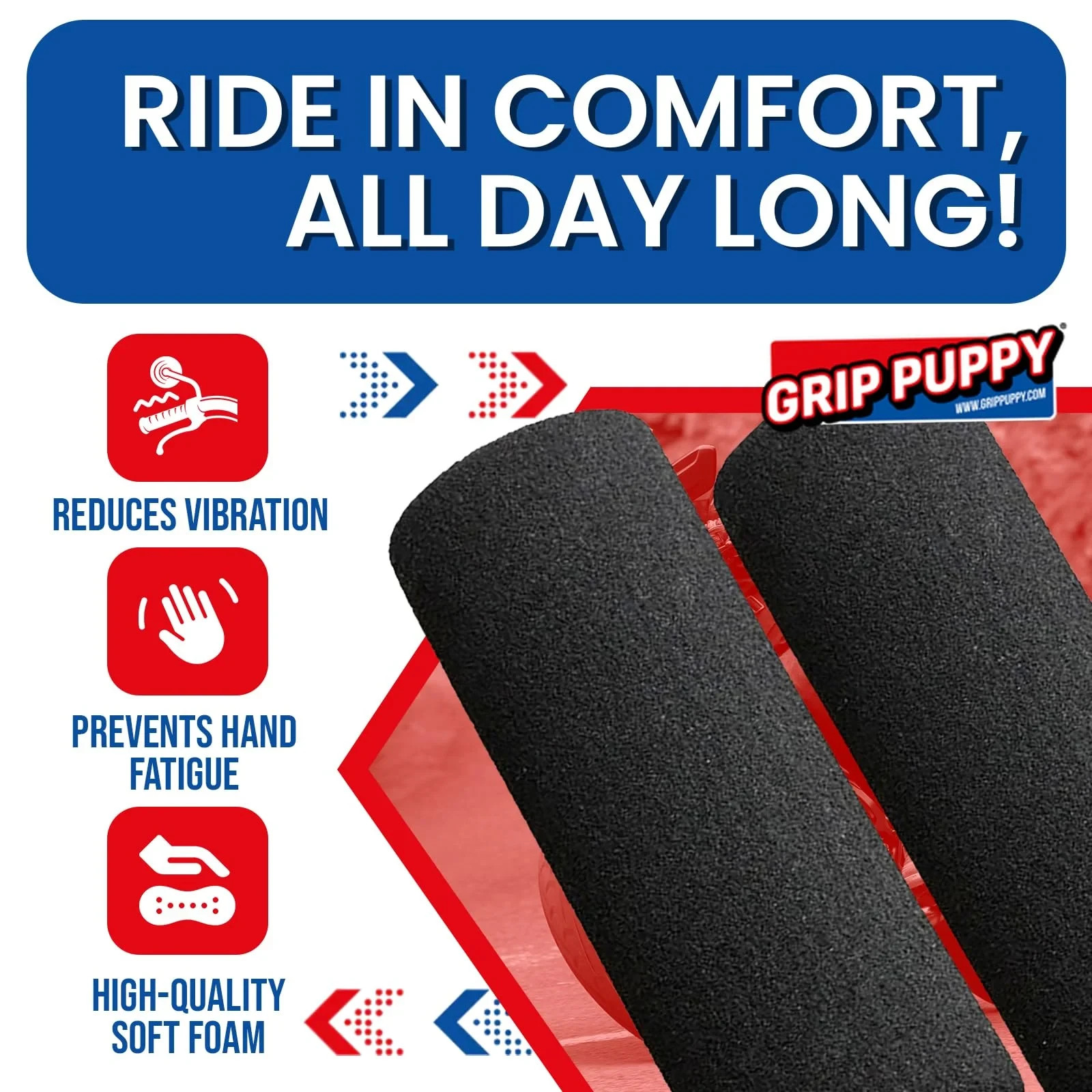 Grip Puppy Comfort Grips for KTM Motorcycles | 5 Year Warranty