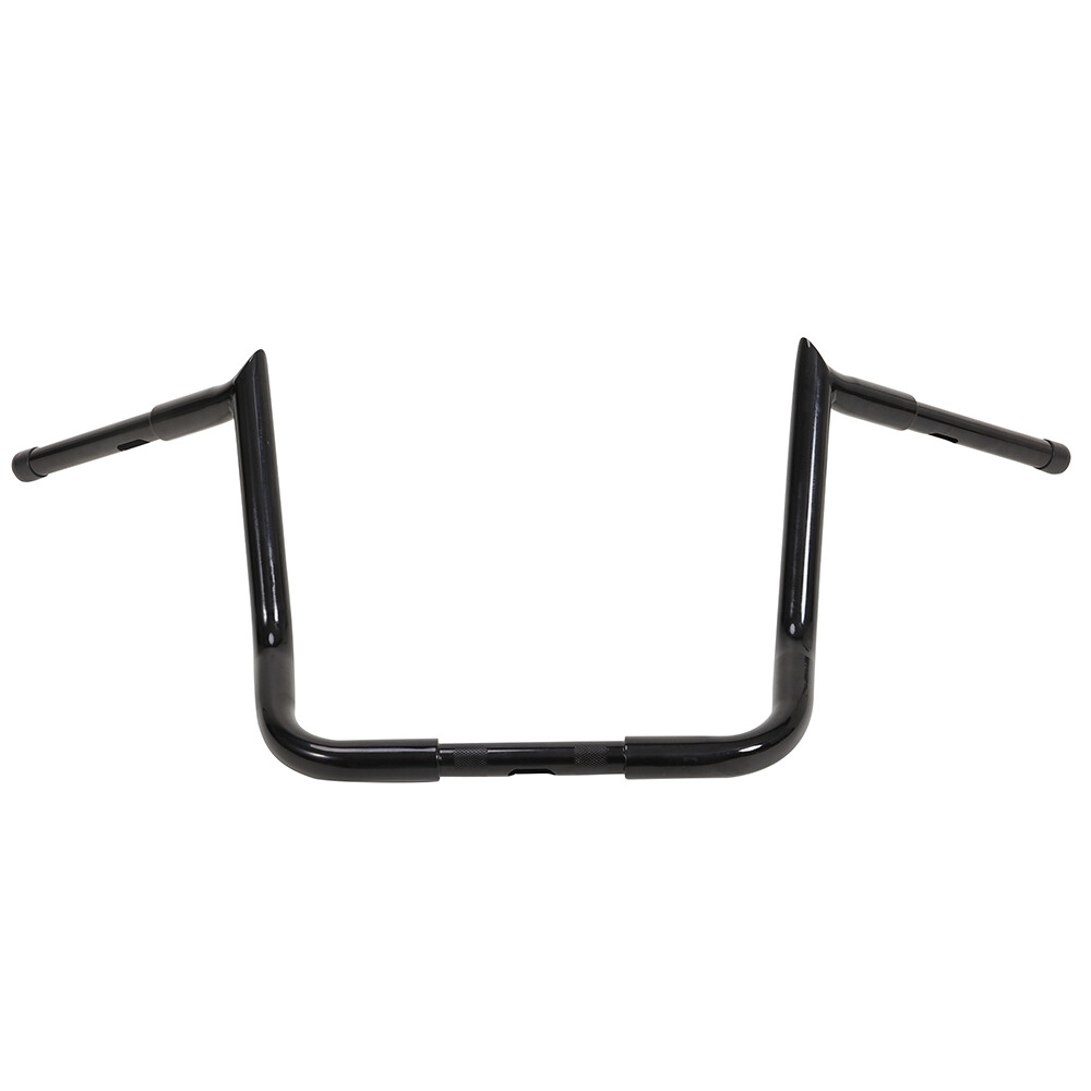 14″ Meathook 1-1/4″ Monkey Bar Ape Hanger Black Handlebar For Harley Touring New