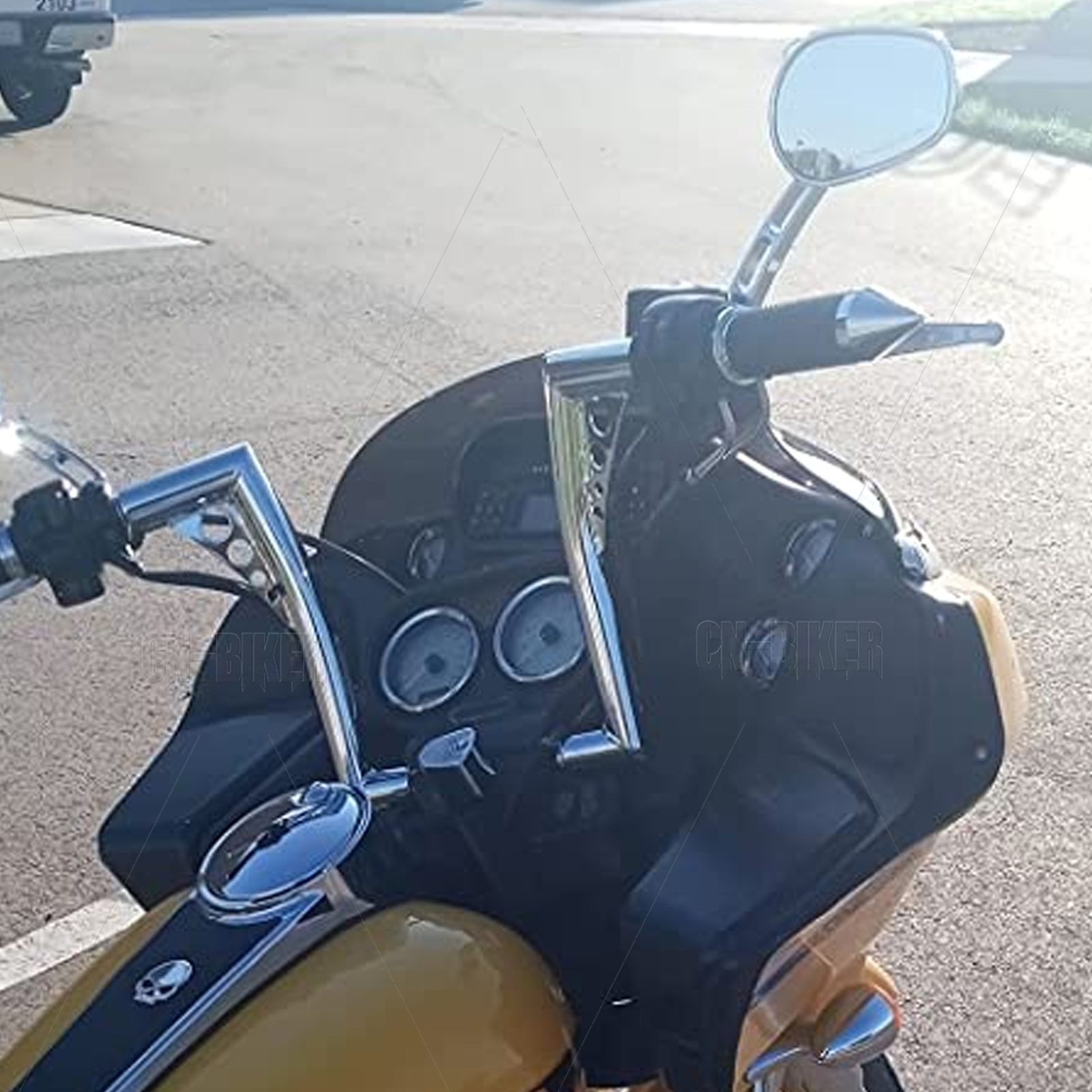 10″-18″ Ape Hanger Bar Handlebar For Harley XL Dyna Softail Road Glide Road King