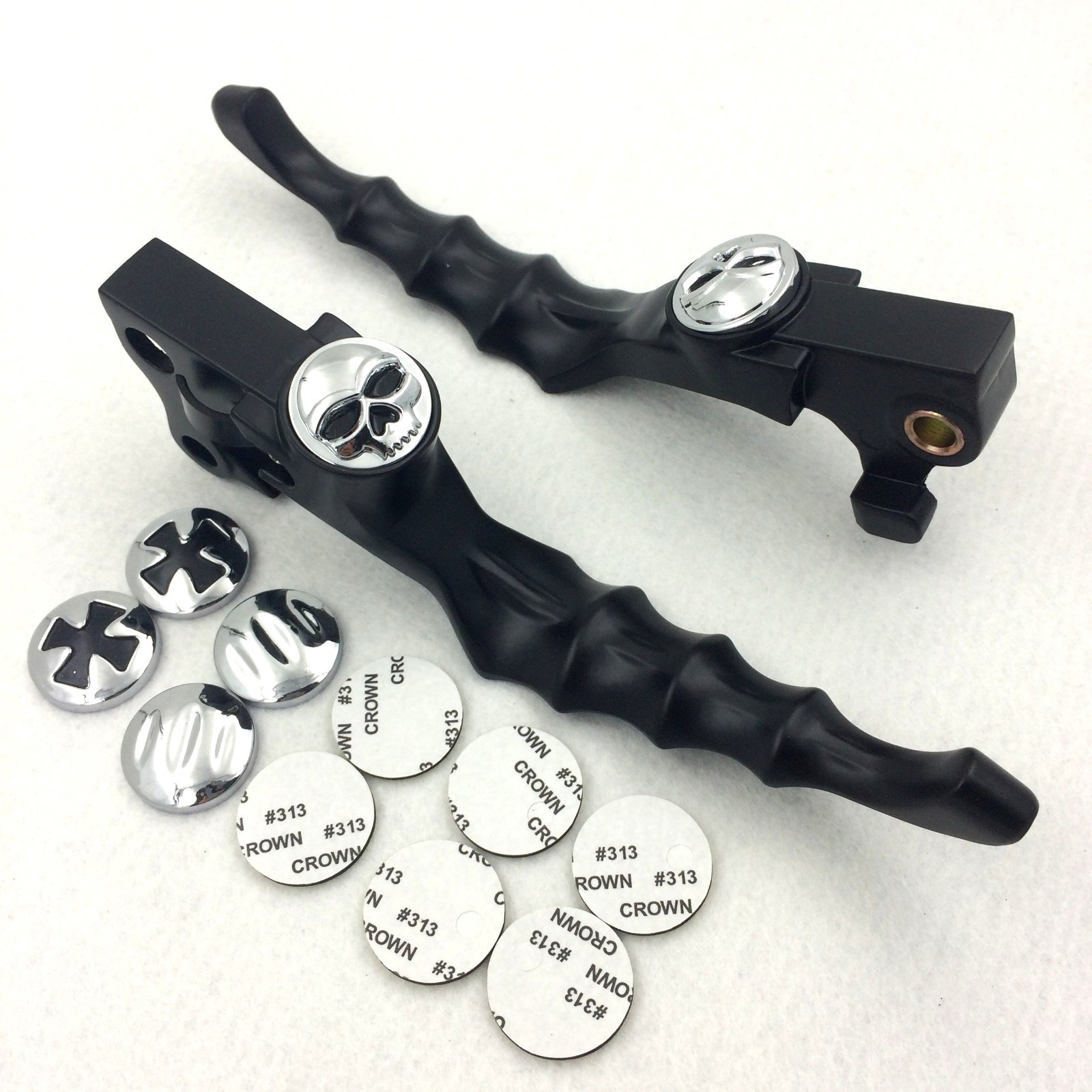 Brake Clutch Hand Lever For Sportster 1200 883 Black Levers Chrome Zumbie Cross