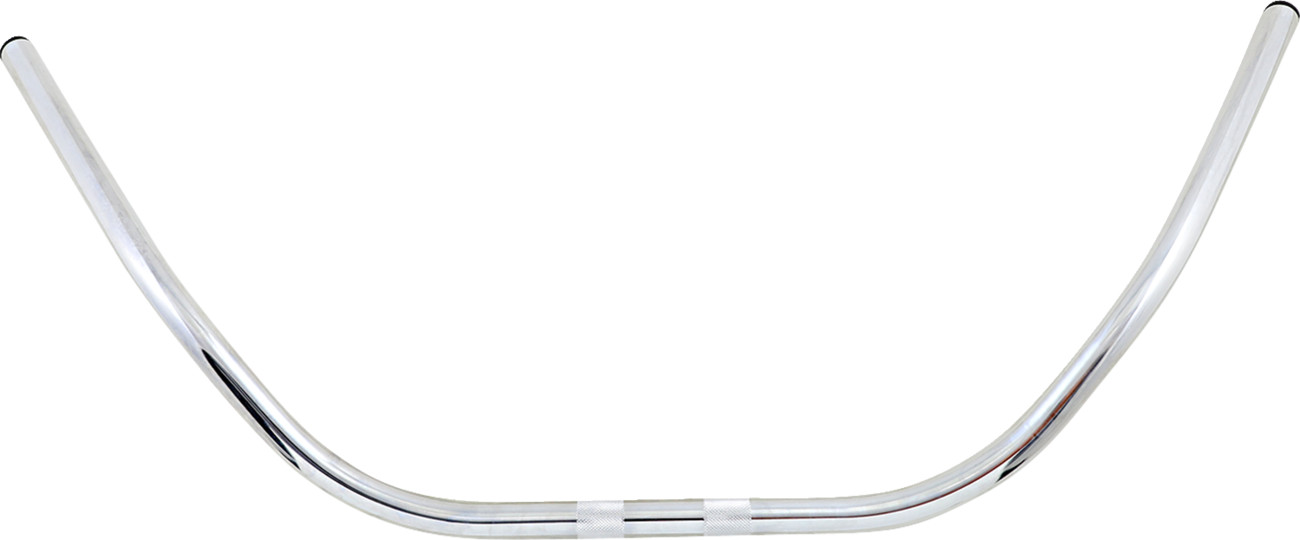 Emgo 1in. Beach Bar Handlebar 36in. Wide Chrome – 4.75in. Rise