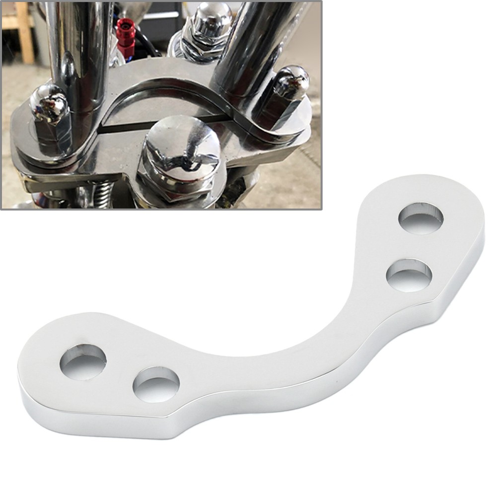 Springer Handlebar Tree Adapter Top Clamp 3.5″ Wide Riser For Harley DNA Paughco