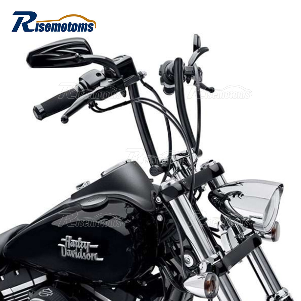 10″ 12″ 14″ 16″ Meathook Ape Hanger Handlebar For Harley Sportster Dyna Softail