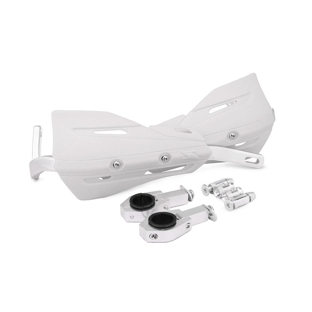 Dirt Bike Hand Guards Handguards 7/8″ 1 1/8″ for Supermoto MX Ebike ATV White