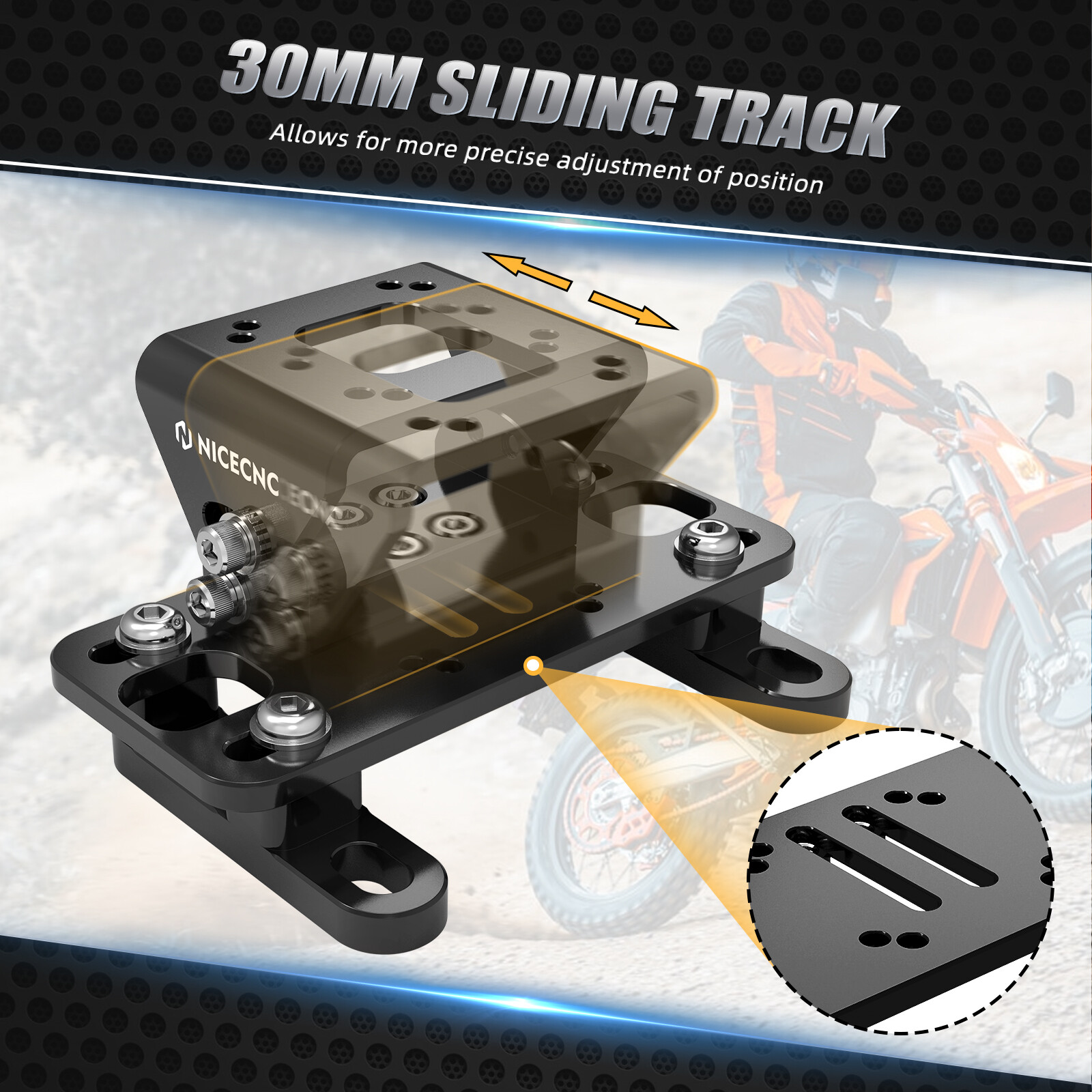 Adjustable GPS Mount Bracket For Husqvarna TC/TE/FC/FE/TX/FX 125-501 2014-2024