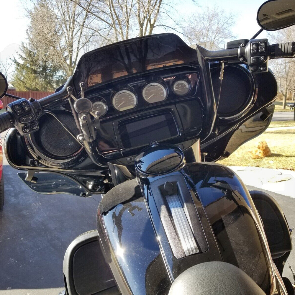 MOFUN 1-1/4″ MEATHOOK BAGGER APE HANDLEBAR, 10″ RISE, BLACK FOR HARLEY 1986-2023
