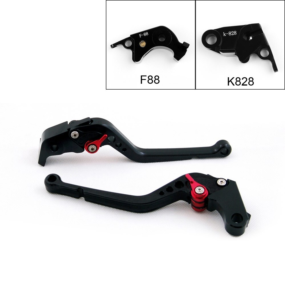 Long Brake Clutch Levers For Kawasaki ZX10R 2006-14 ZX6R Z1000 2007-14 Black