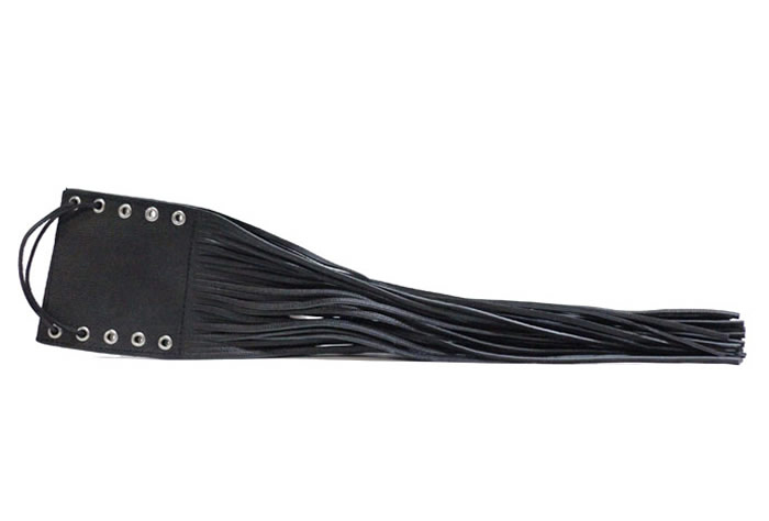 Leather Motorcycle Handlebar Cover Tassels, Black – Universal Fringe Covers New