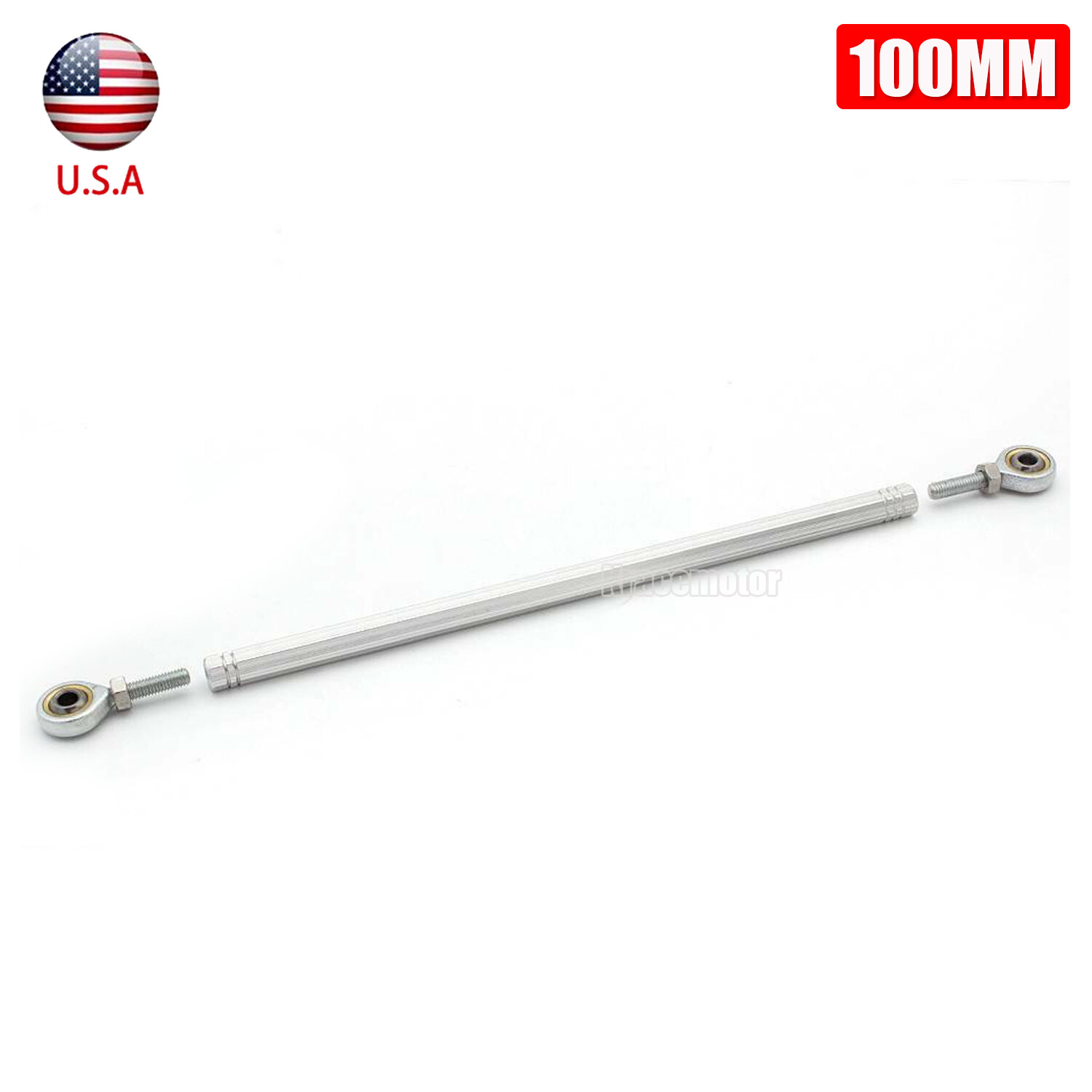 Aluminum 100mm Gear Shift Shifter Rod Linkage Replacement Part Racing CNC Silver