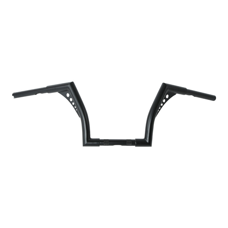 10″ Rise 1 1/4″ Handlebar Ape Hanger Bar Fit For Harley Softail Sportster Black
