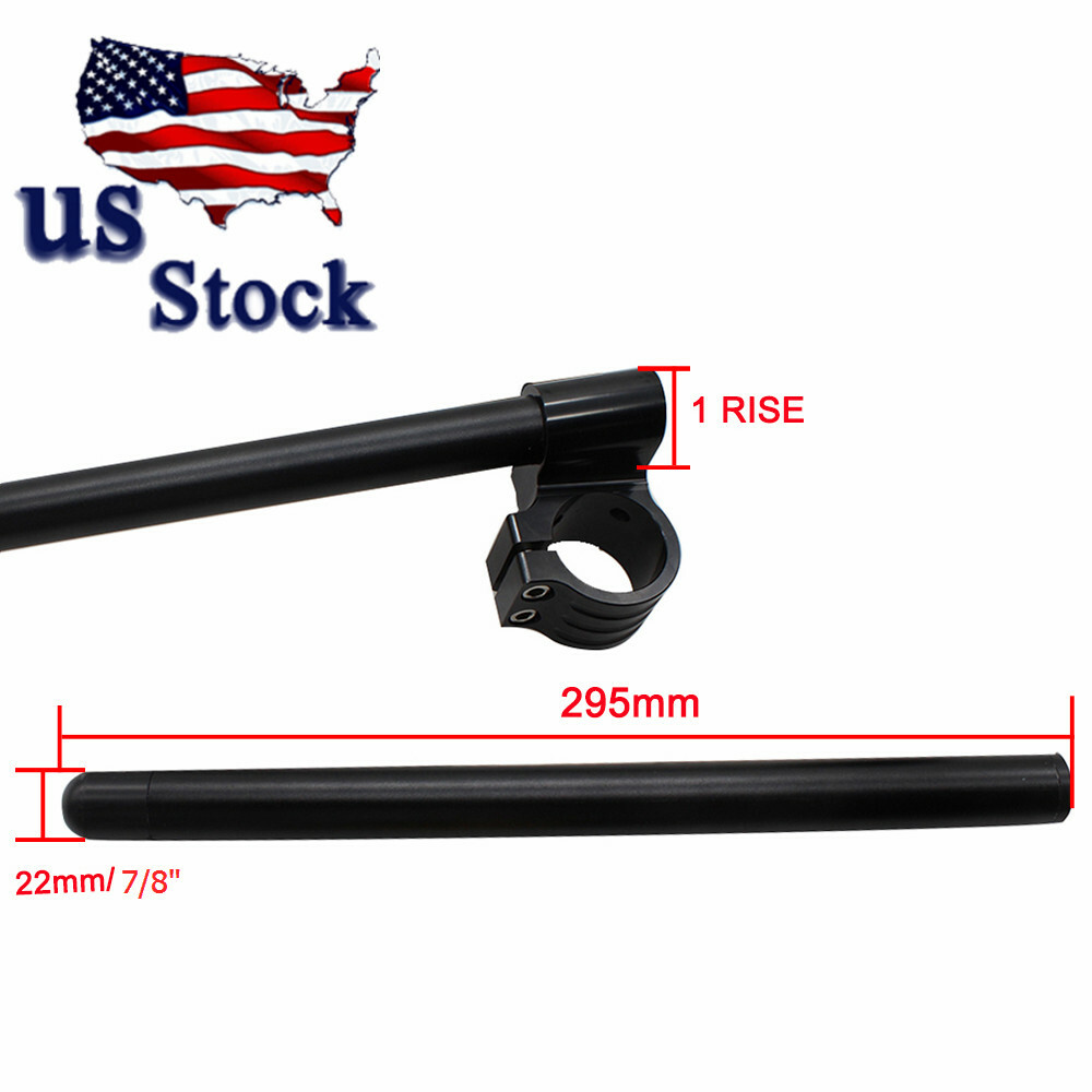 Motorcycle Clip On 7/8″ CNC Handlebar 51MM Fork Tube For Suzuki Yamaha Honda