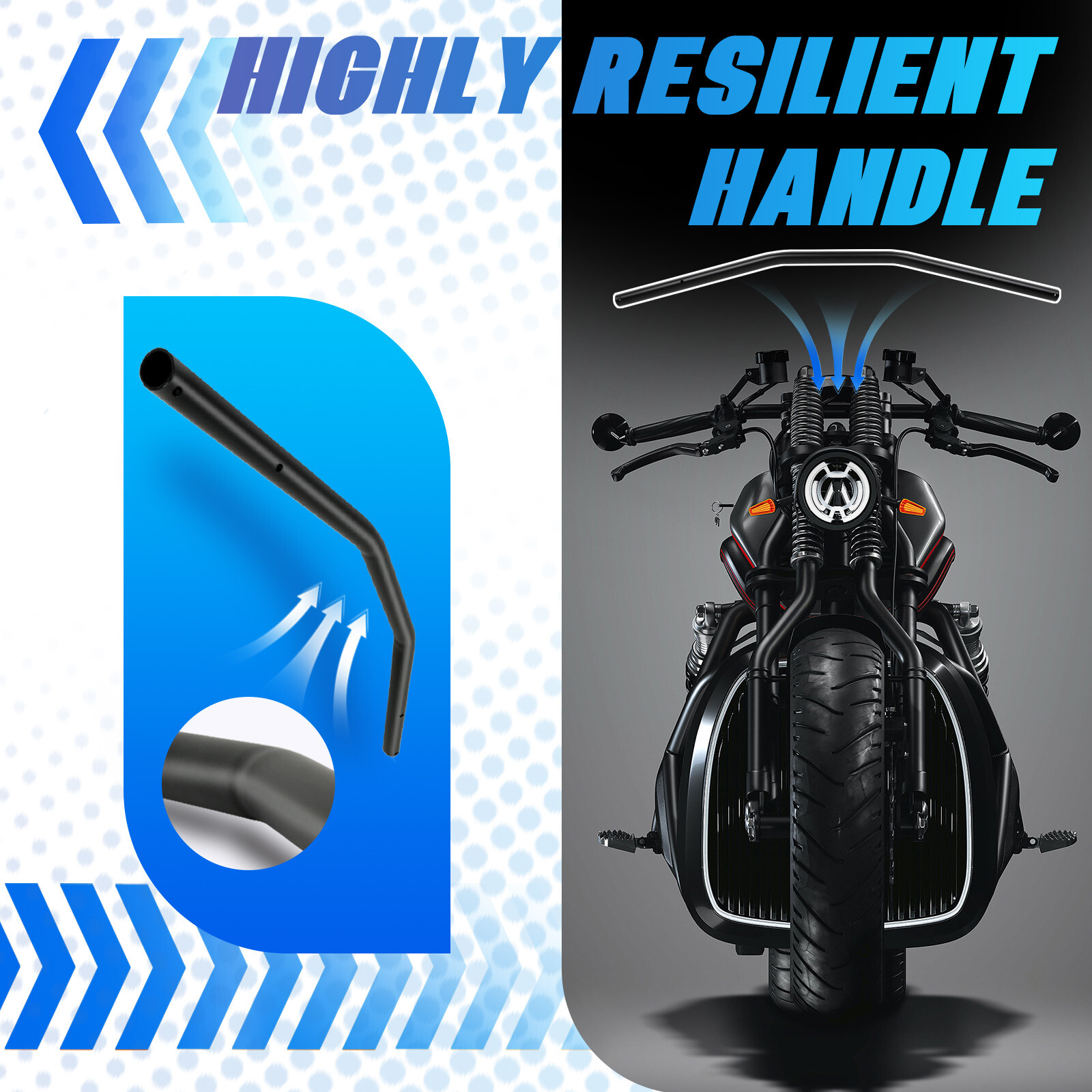 For Harley Night Rod Special Motorcycle 1″ 25mm Drag Bars Handlebars Matte Black