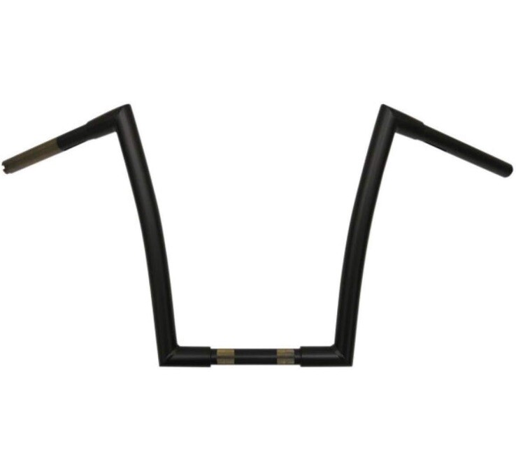 Todds Cycle Ape Hangers 1-1/2in. Strip Handlebar Flat Black 14” Rise 0601-2552