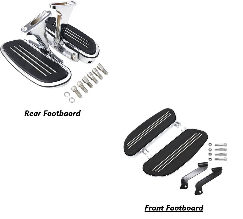 Front Rear 1-1/4″ 32MM Mount Foot Pegs / Footboards For Harley Touring 1993-2023