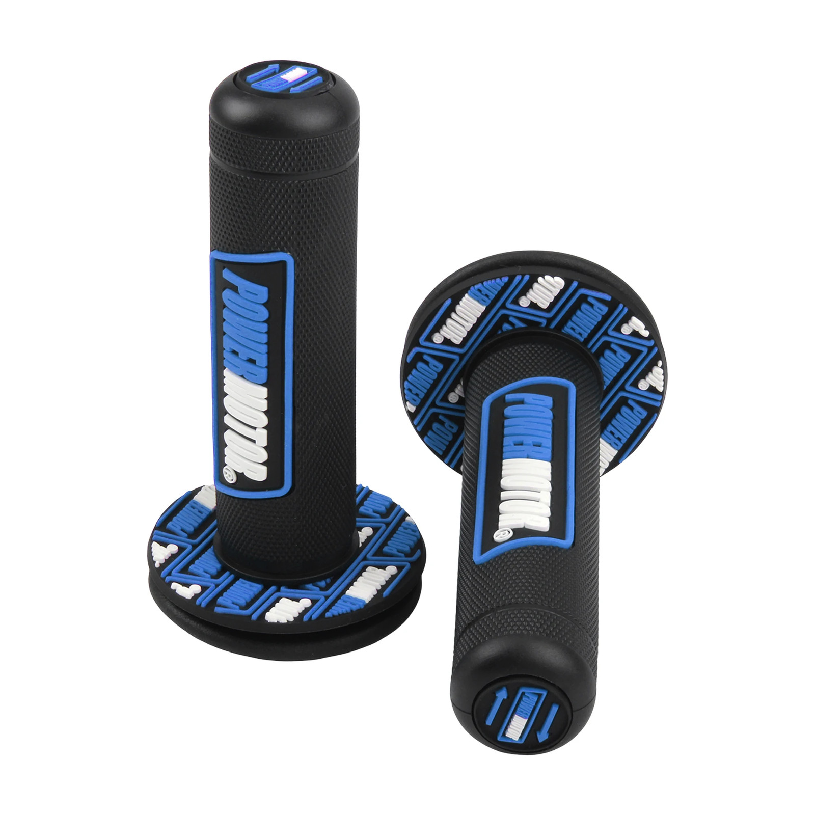Motocross Rubber Grips Powermotor 7/8″ 22mm 24mm Handlebar Protection Motorcycle