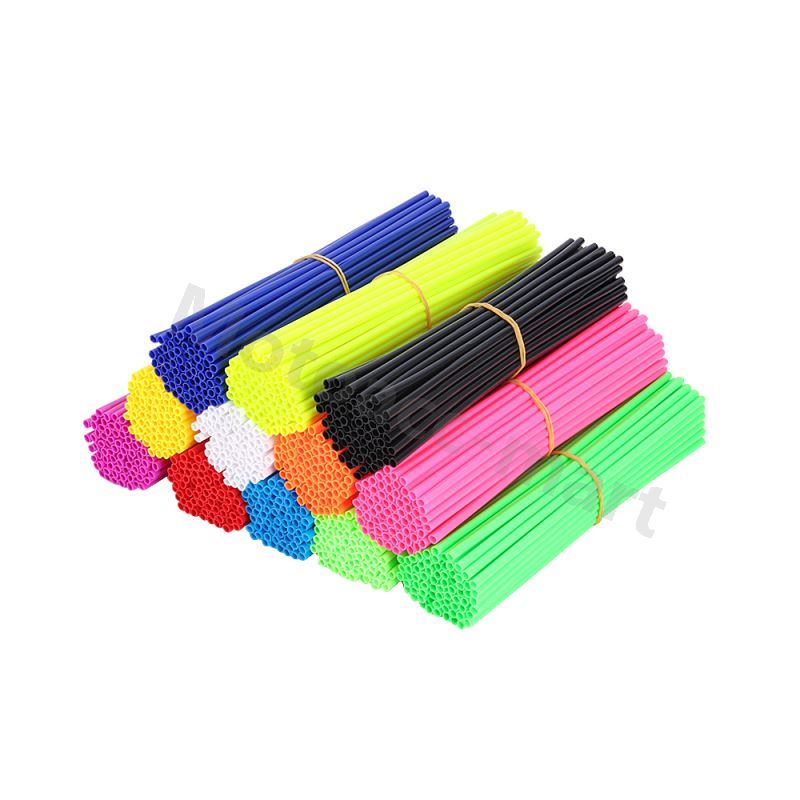 72pcs Wheel Spoke Wraps Rims Skins Cover Guard Protection Motocross Dirt Bike