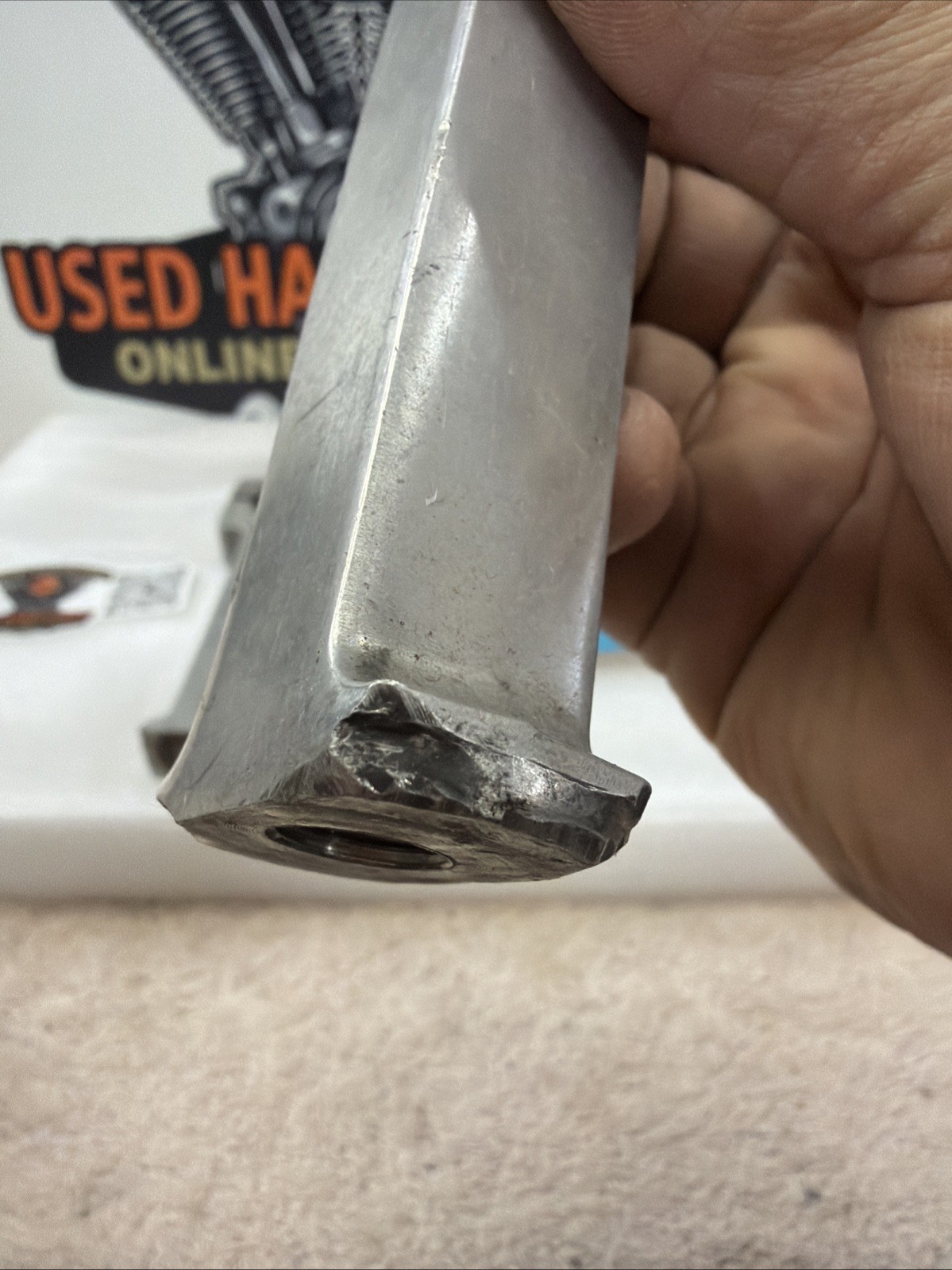 Harley Vintage 1” Riser Handlebar Chopper 6” Tall Shovelhead Girder Springer Pan