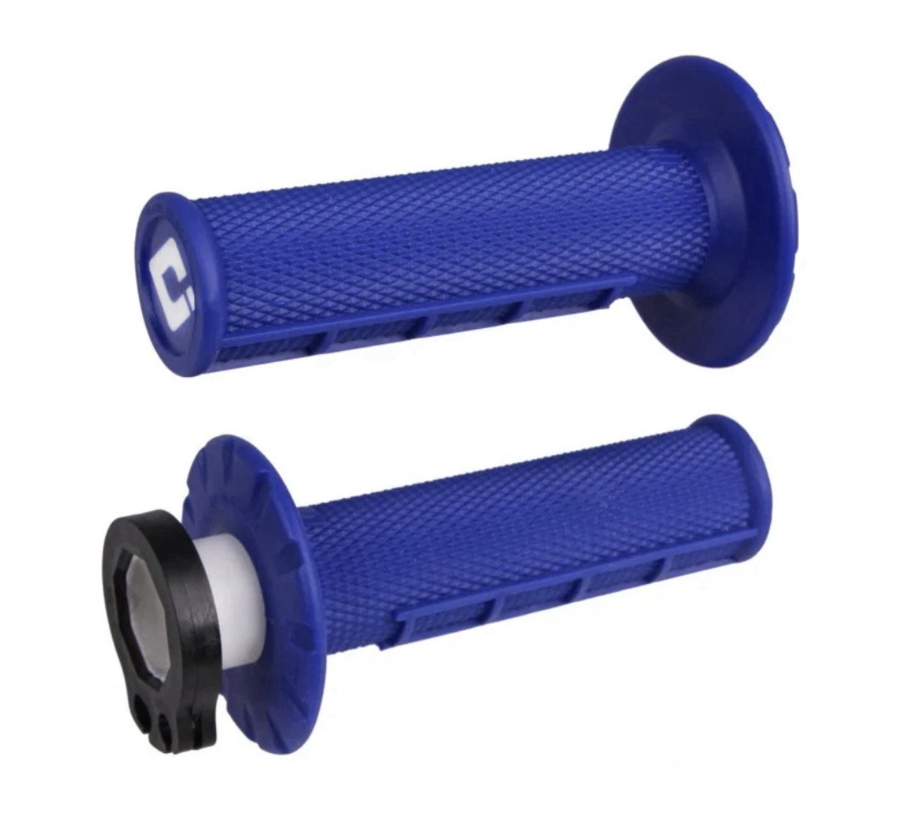 ODI Half Waffle V2 MX Lock-On Grips – 2 & 4-Stroke – Blue H36HWU