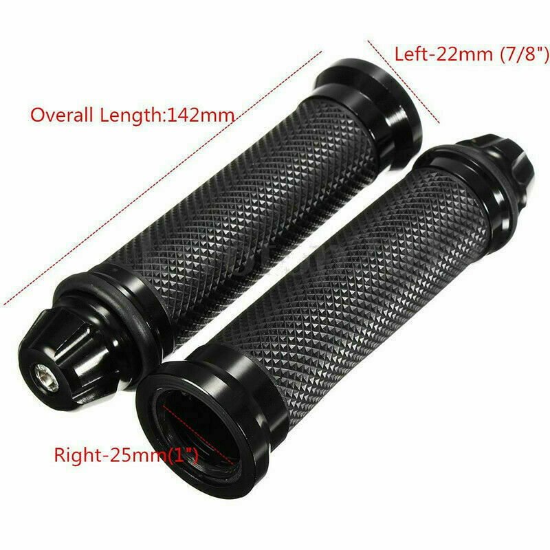 Motorcycle Hand Grips 7/8″ Rubber Gel Handle Bar For Suzuki GSXR 750 1000 HONDA