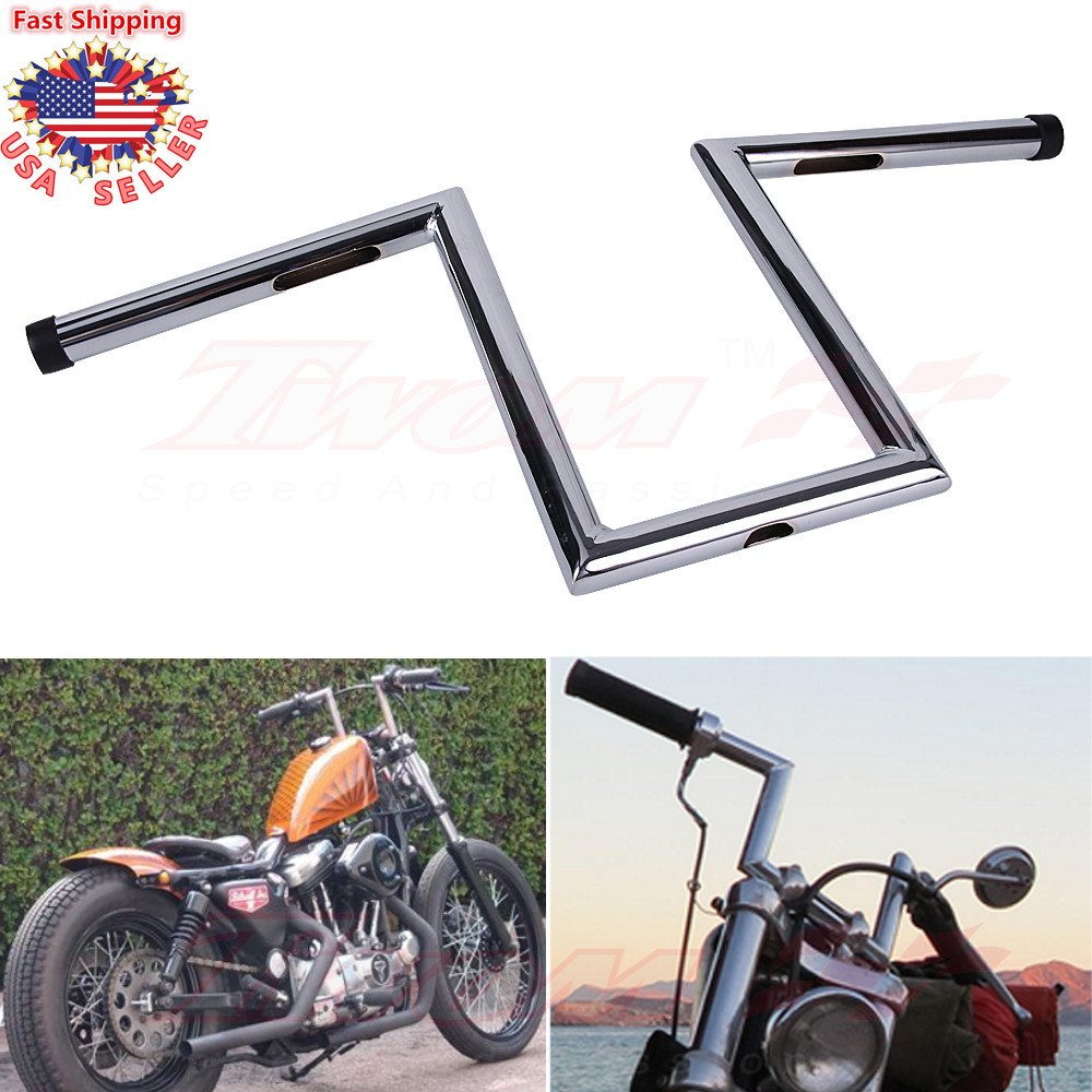 1″ Inch 25cm Handlebar 10-1/2″ Rise Hangers For Road King 883 1200 FLST FXS Dyna