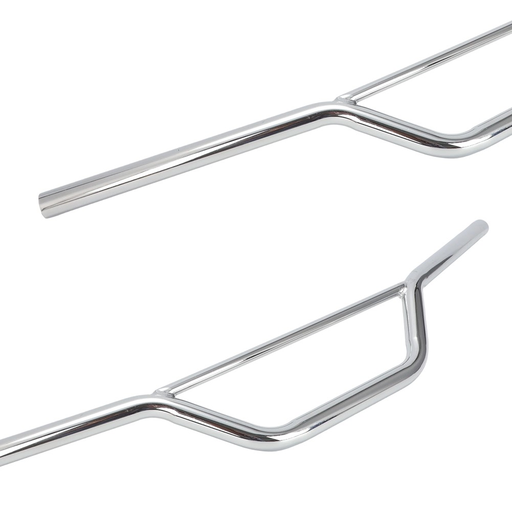 7/8″ Chrome Scrambler Motorcycle Handlebars For Vintage Honda Dirt Bike Steel