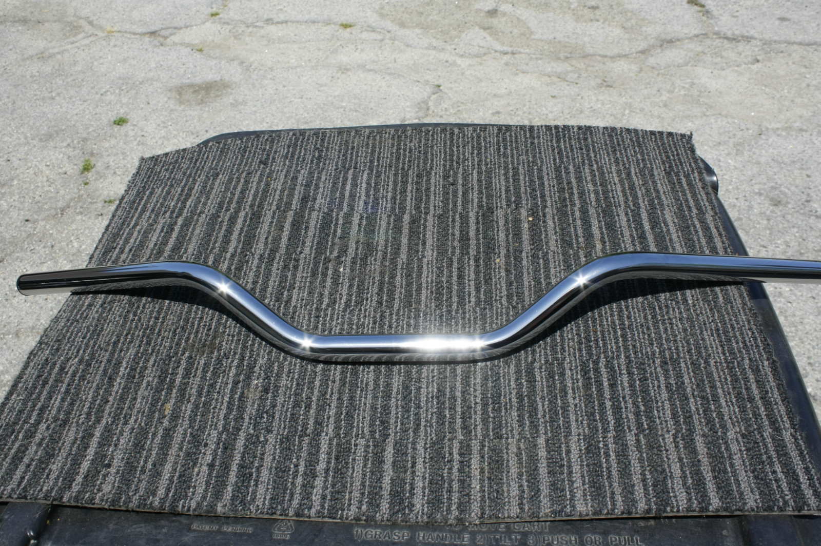 EUROPEAN SUPERBIKE handlebars 22mm 7/8″ CHROME low rise BARS EURO handlebar K&N
