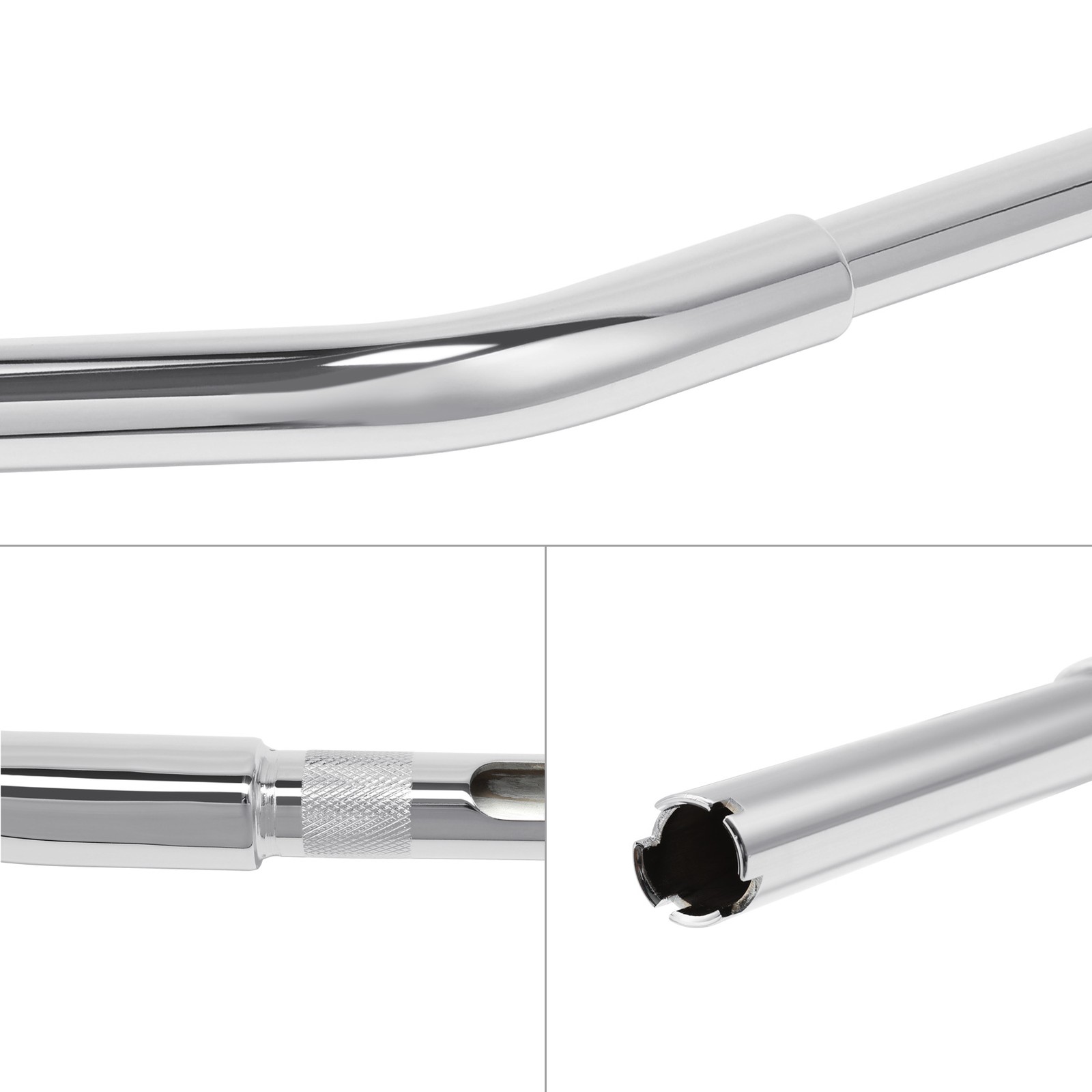3.5″ Rise Handlebar Fit For Harley Sportster XL883 Softail Dyna Road King Chrome