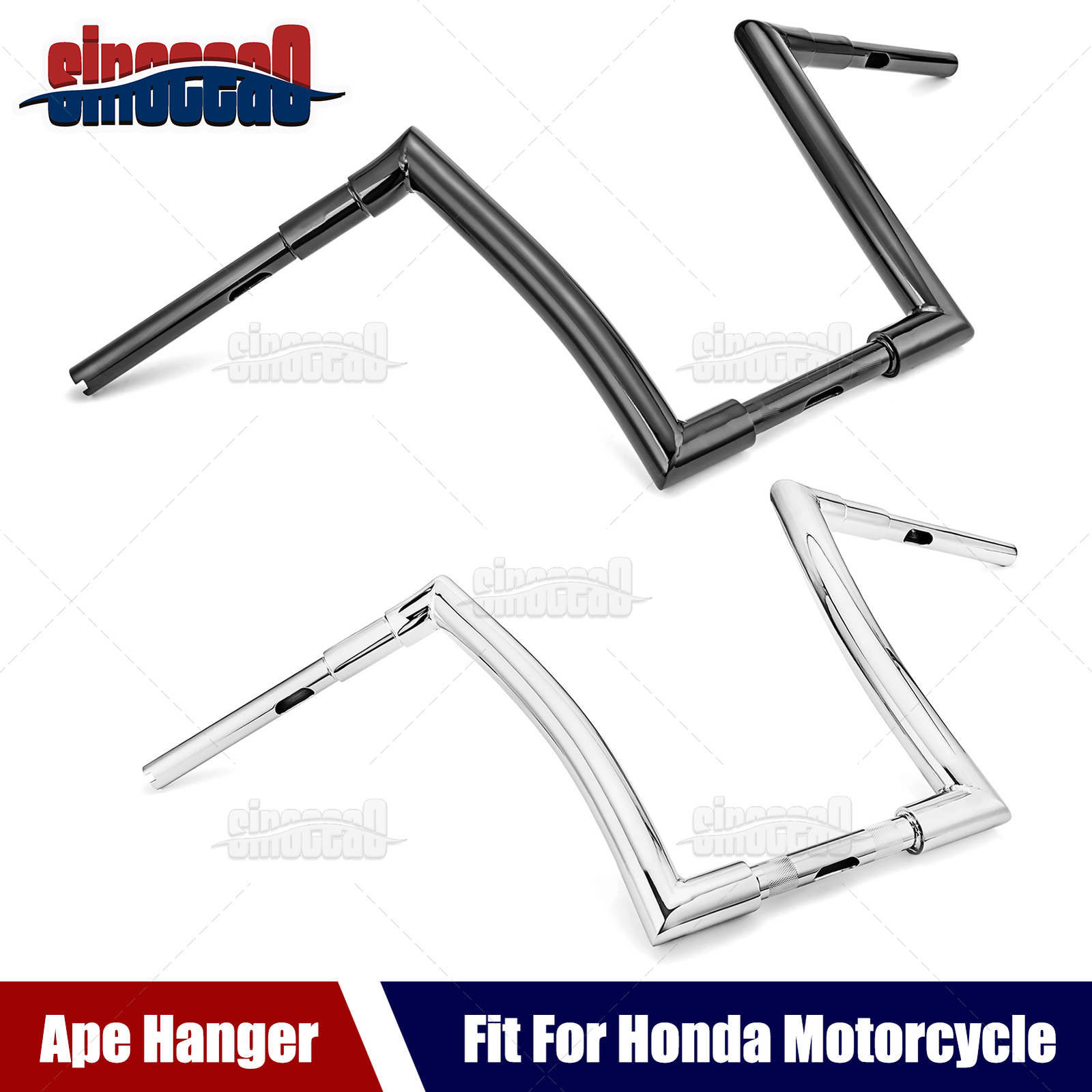 12/14/16/18” Ape Hanger 1-1/2″ Fat Bar Handlebar For Honda Rebel 250 Shadow 750