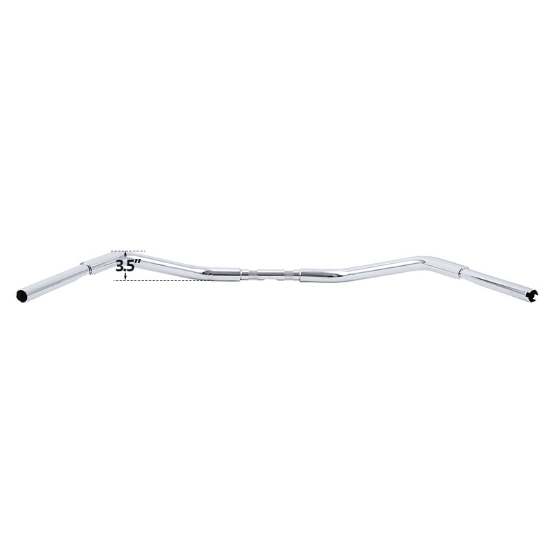 3.5″ Rise Handlebar Fit For Harley Sportster XL883 Softail Dyna Road King Chrome
