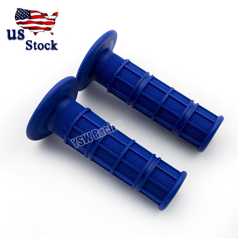 2x Hand Grips 7/8″22mm Handle Bar Grip Handlebar Rubber For ATV Cycle Dirt Bike