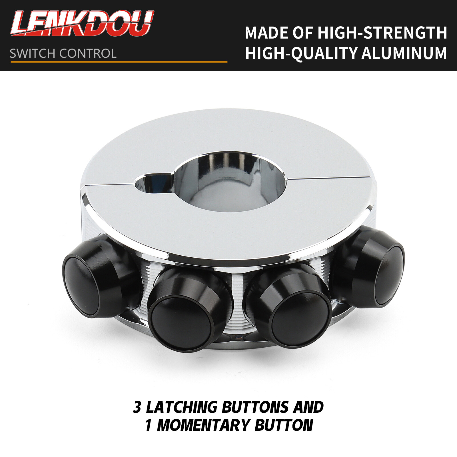 1″ Round Handlebar Controller Switches Push-Buttons For Harley Cafe Racer Bobber