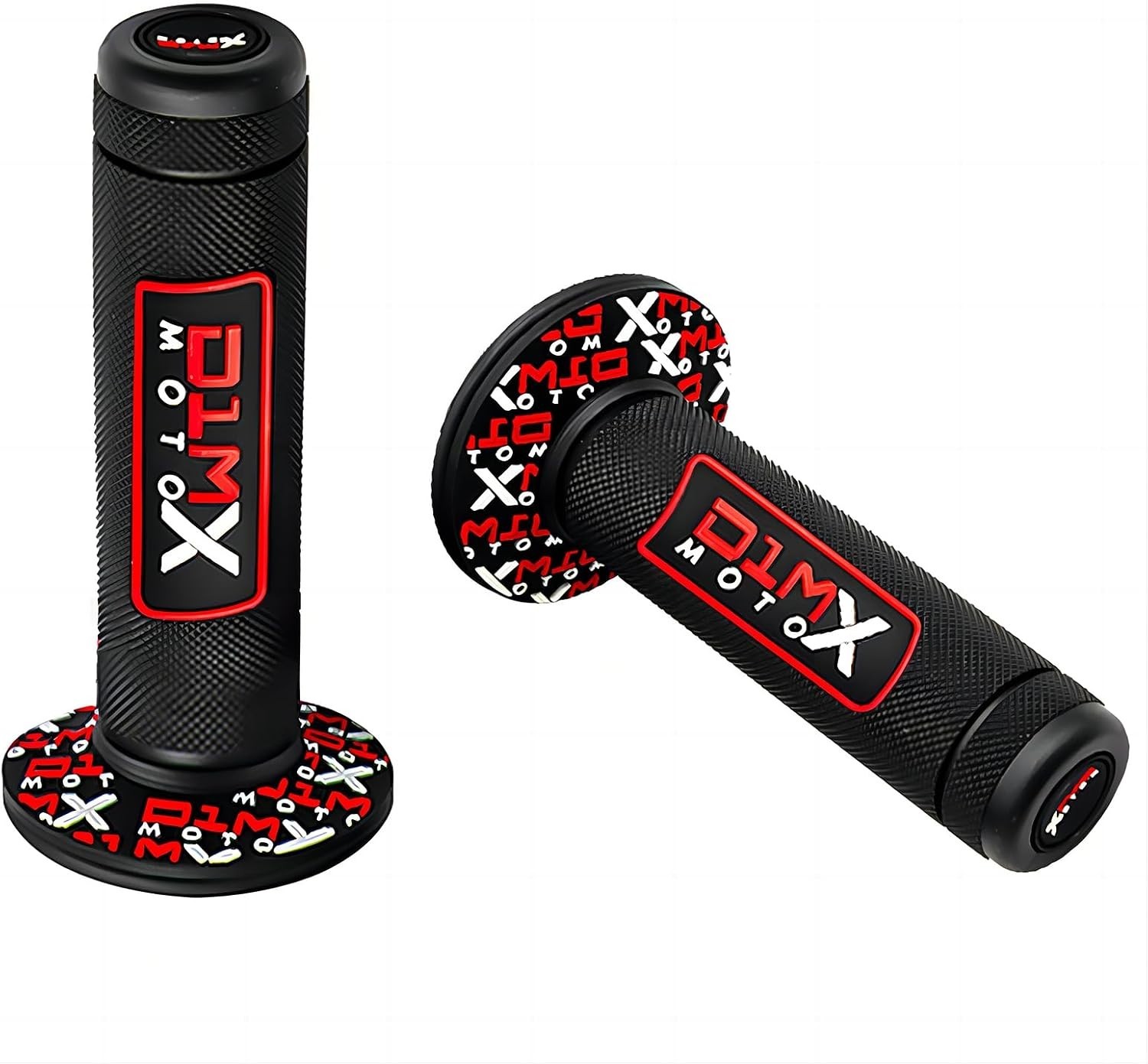 Durable Red Rubber Racing Grips for 7/8″ Motorbikes – Easy Installation