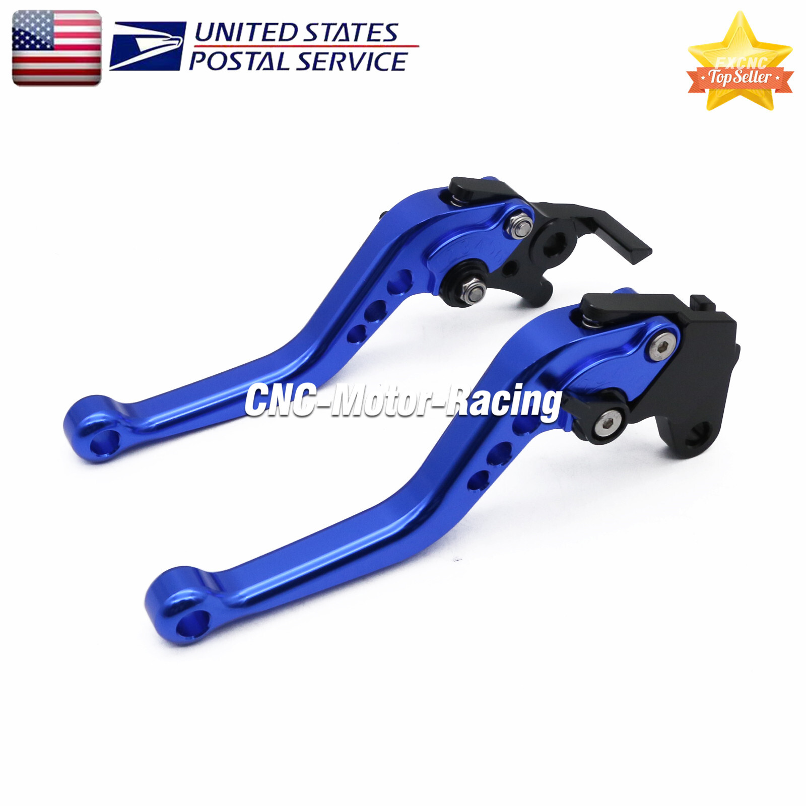 For Honda VTX1300 2003-2008 Brake Clutch Levers & Grips Handle Short Motorcycle