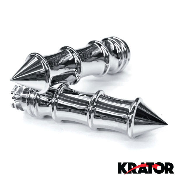 SKELETON SPIKE Bamboo Style Hand grips fit for Honda Suzuki Kawasaki Yamaha bike