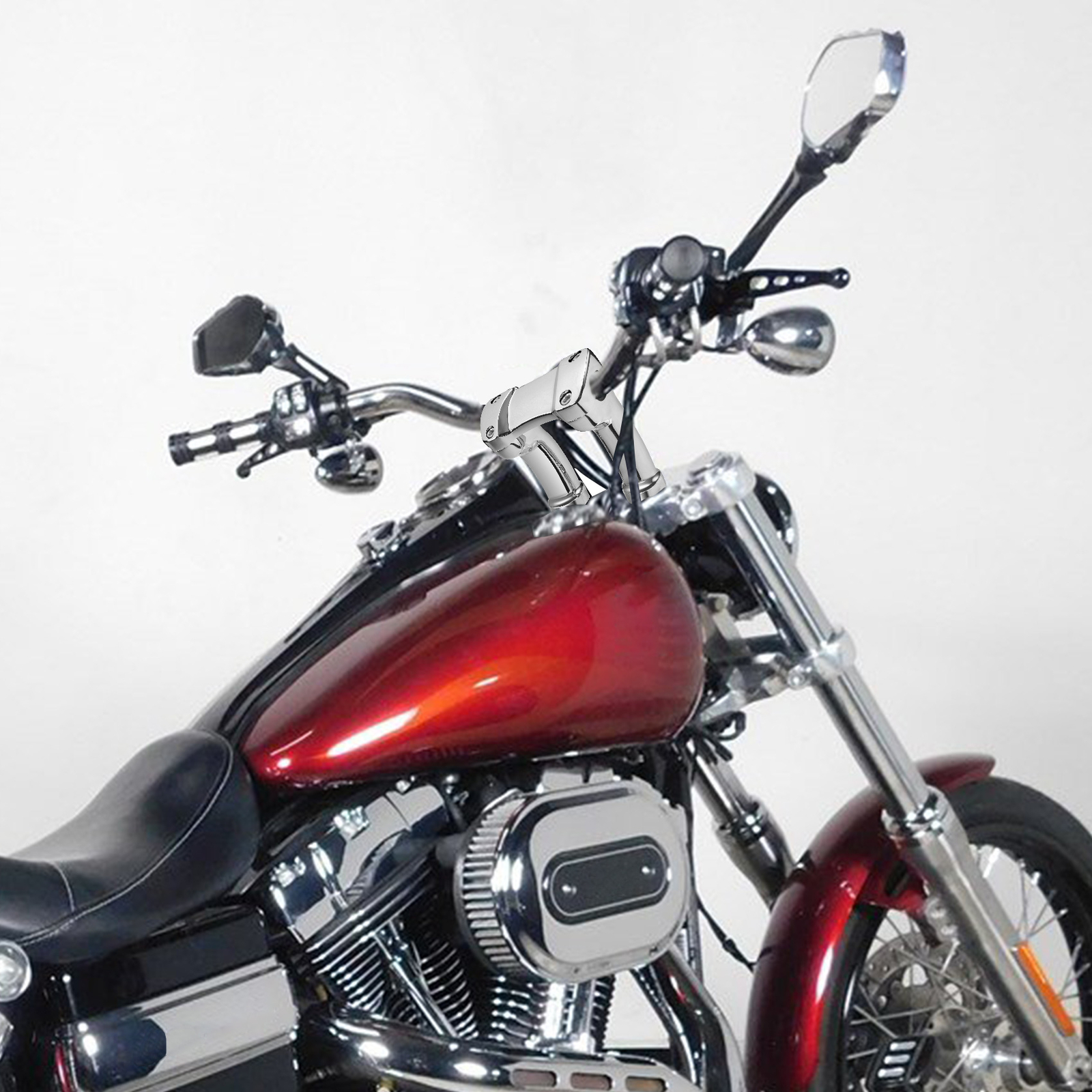 4″ Handlebar Riser 1 1/4″ Bar Fit For Harley Softail Fat Boy Dyna Low Rider US
