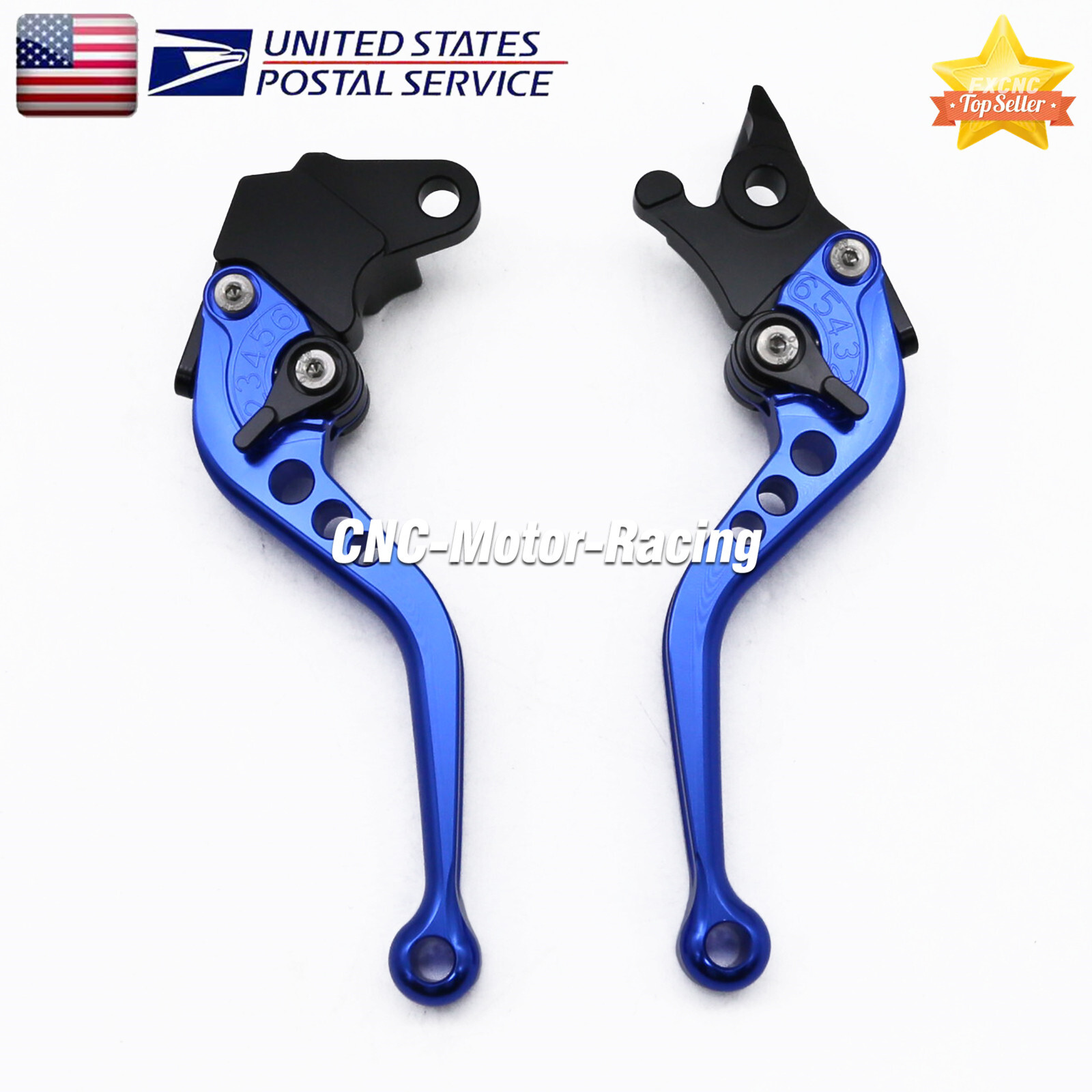 For Honda VTX1300 2003-2008 Brake Clutch Levers & Grips Handle Short Motorcycle