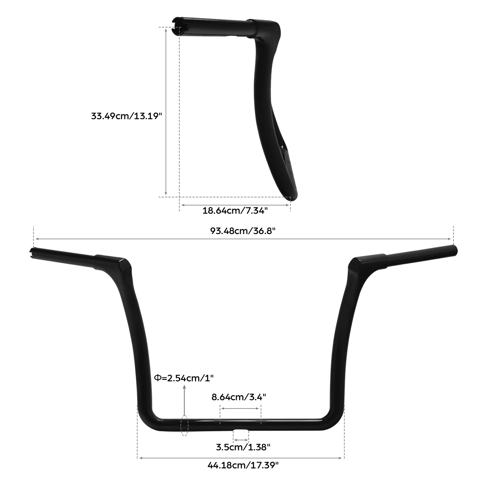 13″ Ape Hangers Bars Handlebar Fit For Harley Electra Street Glide 2014-2023