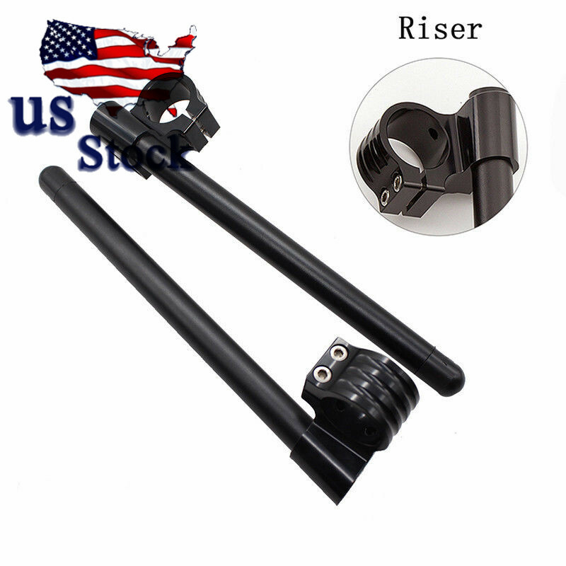 Motorcycle Clip On 7/8″ CNC Handlebar 51MM Fork Tube For Suzuki Yamaha Honda