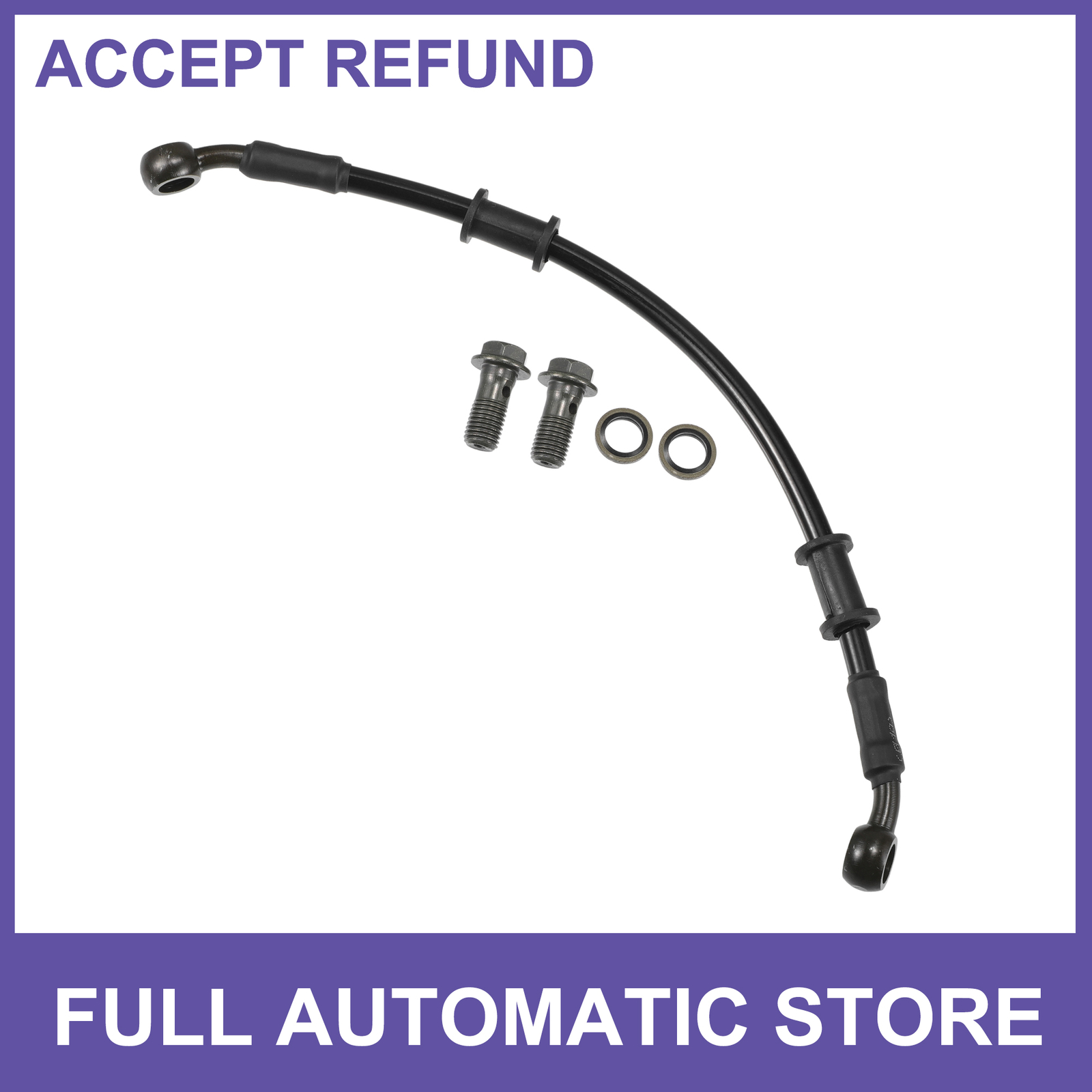 Single 30cm Brake Hose Universal