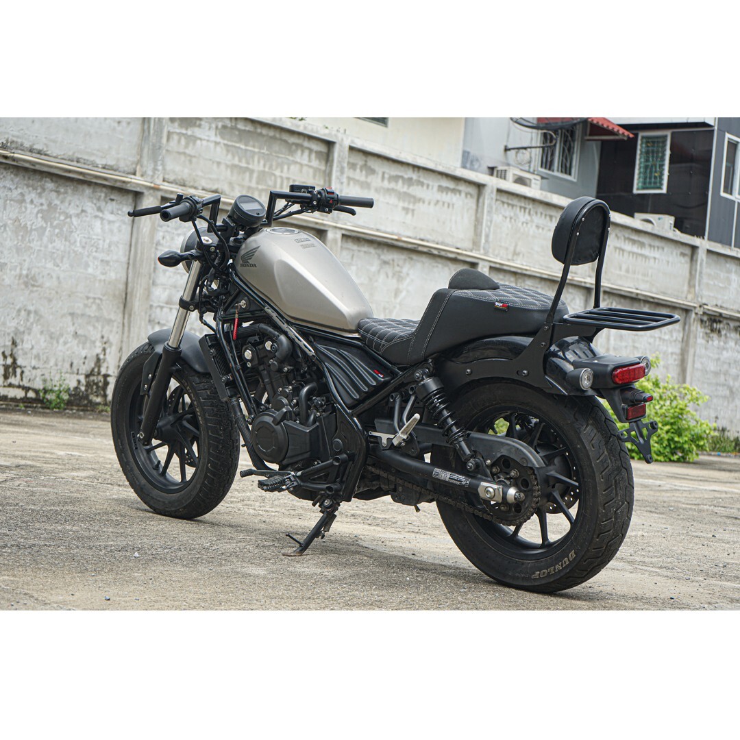 BLACK HANDLEBAR HANDLE BAR MOTORCYCLE DRAG FOR HONDA REBEL CMX 300 500 2017-25