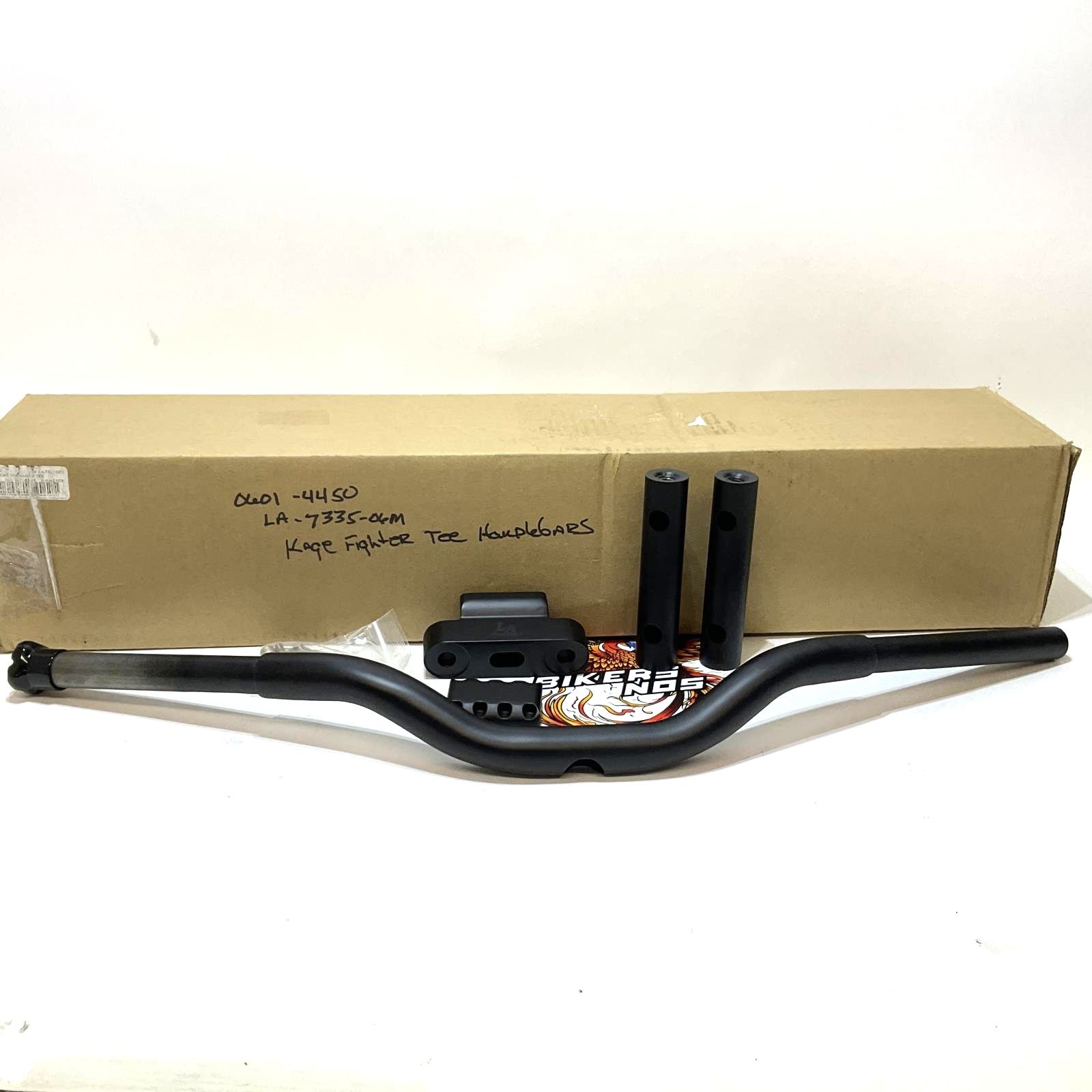 LA Choppers 10″ Matte Black Kage Fighter-T 1.25″ Handlebar 0601-4450 LA-7335-06M