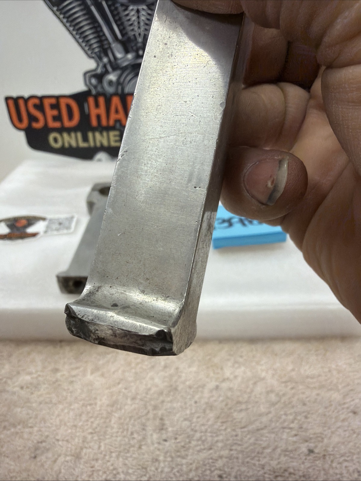 Harley Vintage 1” Riser Handlebar Chopper 6” Tall Shovelhead Girder Springer Pan