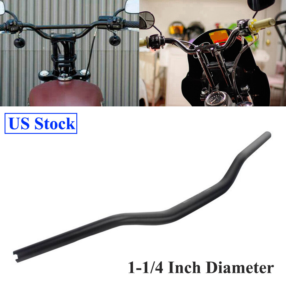 1-1/4 Inch Black Handlebar Drag Bar For Harley FXDB FXDF FXDWG FLSL FXST XL883