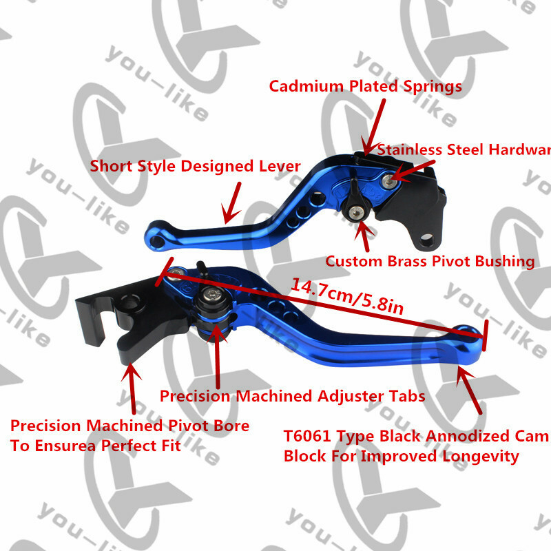 USA Short Brake Clutch Lever For Honda CB900F CBR900RR CB919 CB599 /CB600 HORNET